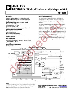 ADF4350BCPZ-RL datasheet  